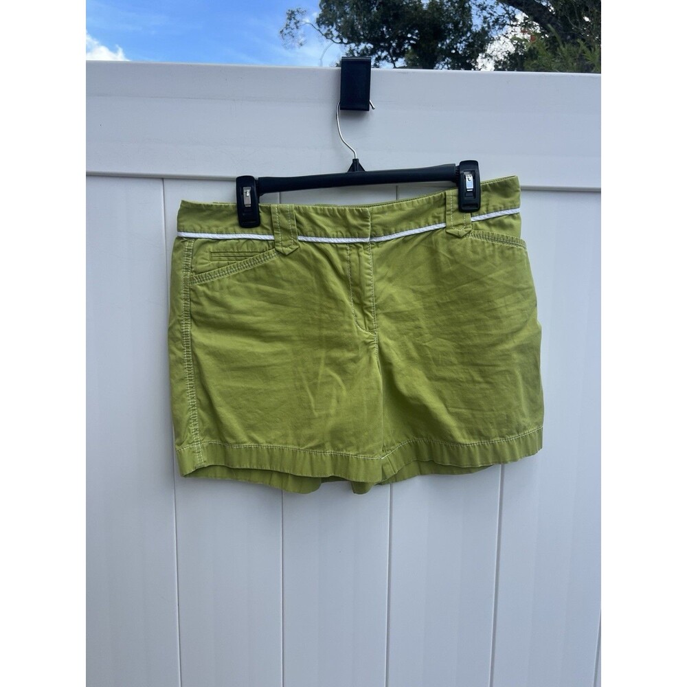 Ann Taylor Chino Short Women's 8 Casual Green Cotton